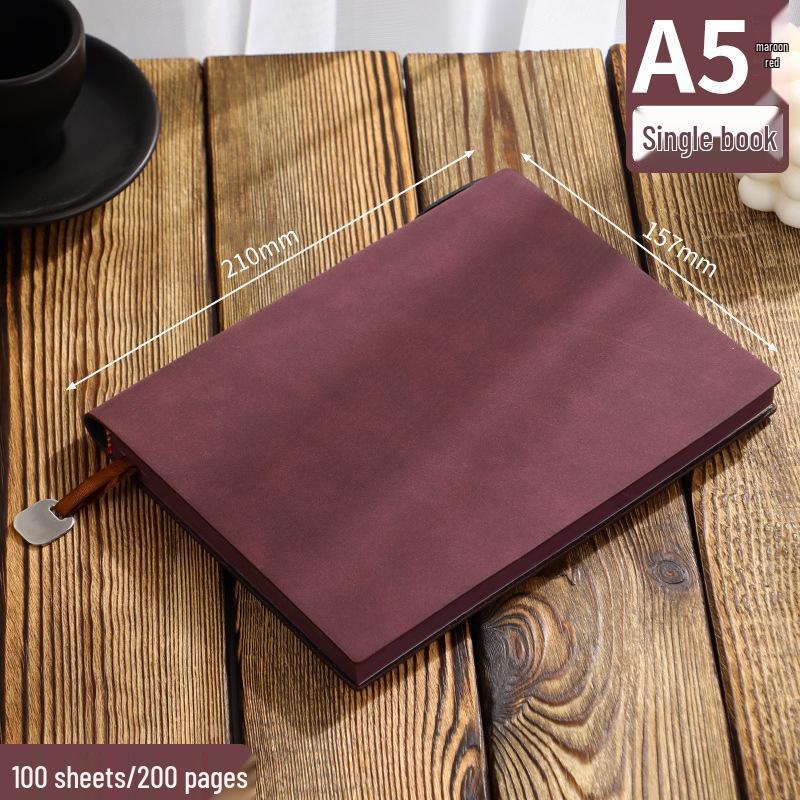 A5 Sheepskin Leather High-End Notebook with Thickened Dowling Paper