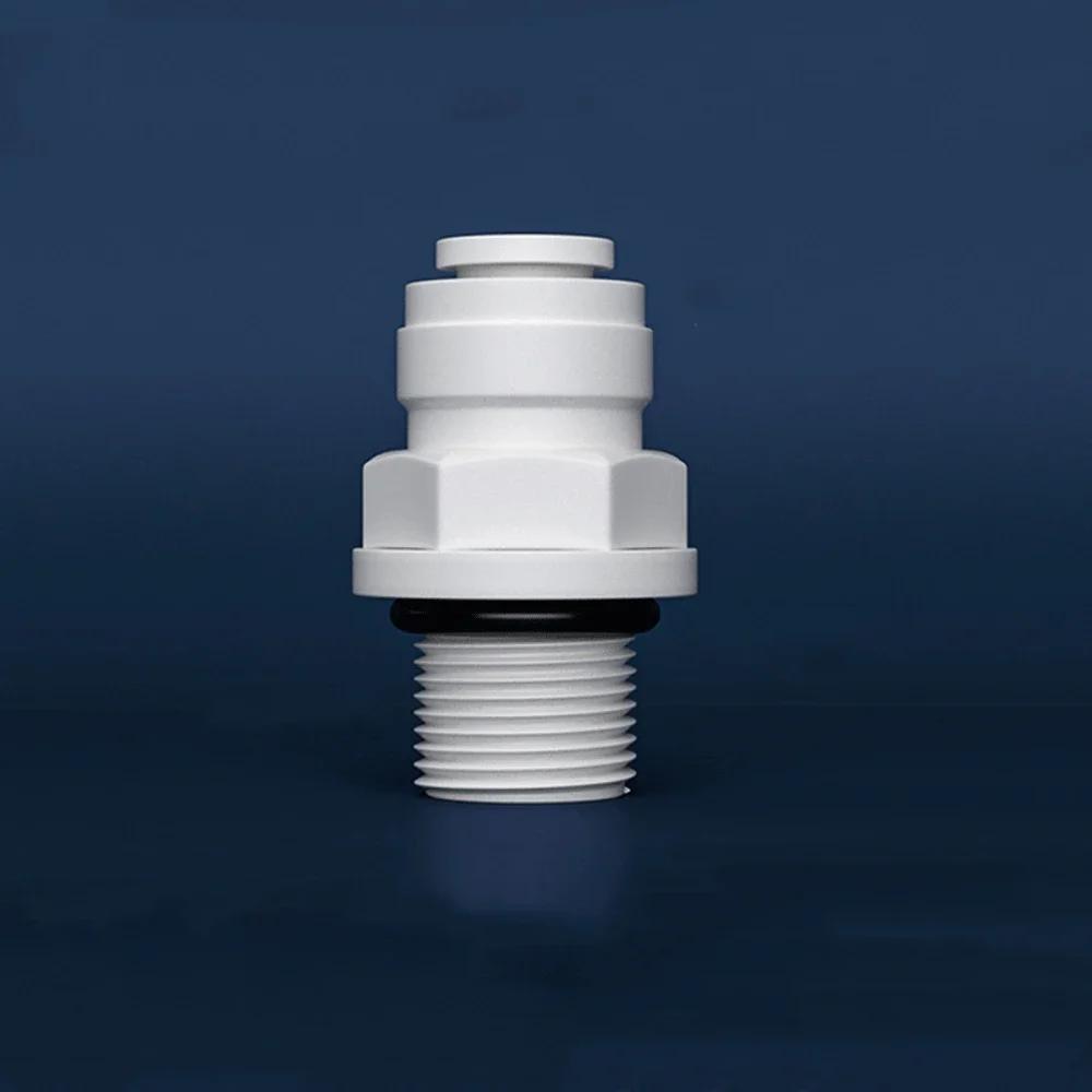 Fit 6.35mm Tube X Male Female Thread 1/2" BSP POM Quick Fitting Connector For Aquarium RO Water Filter Reverse Osmosis System