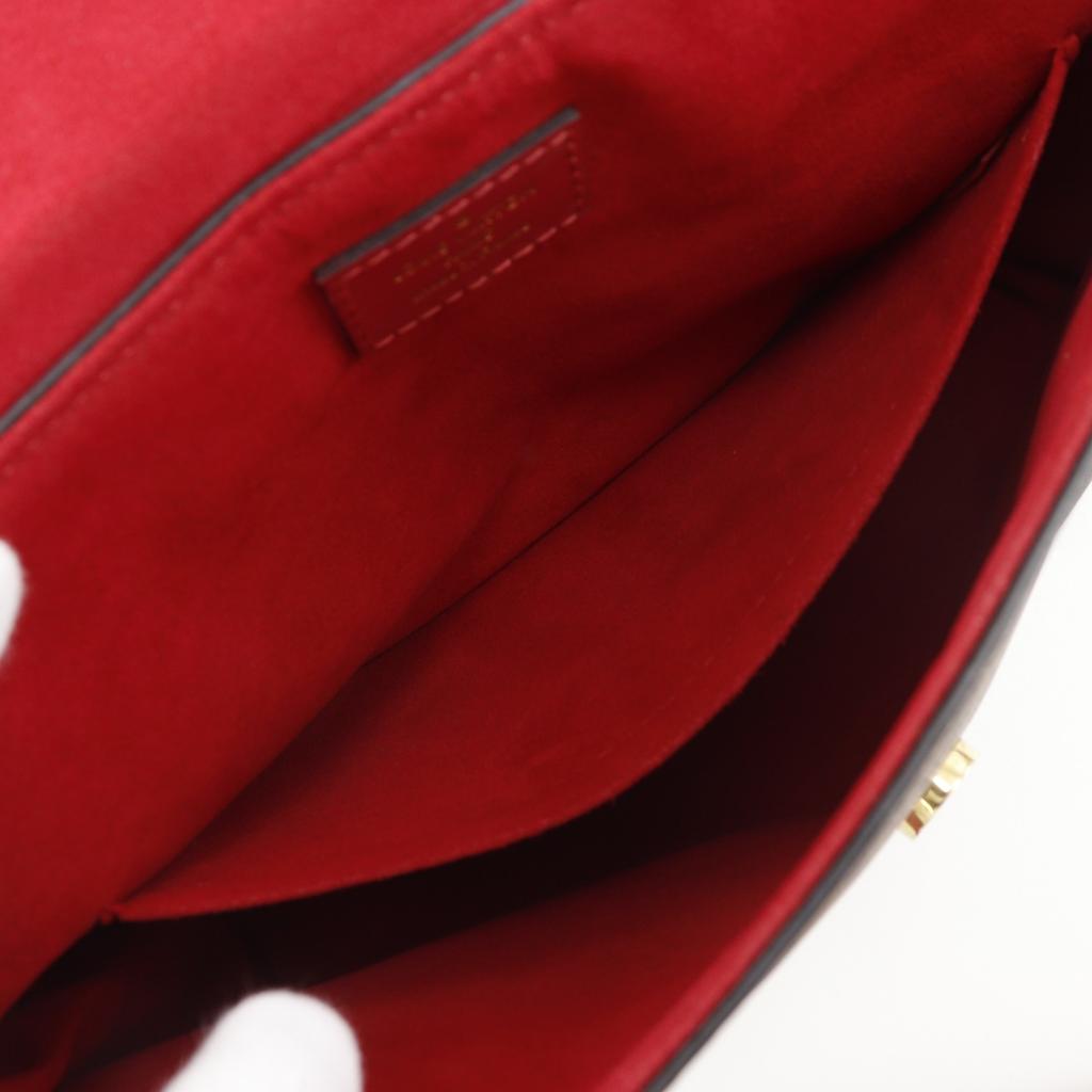 Louis Vuitton Bobourg Shoulder Bag N40176 Scarlet Brown Damier Canvas Women Used