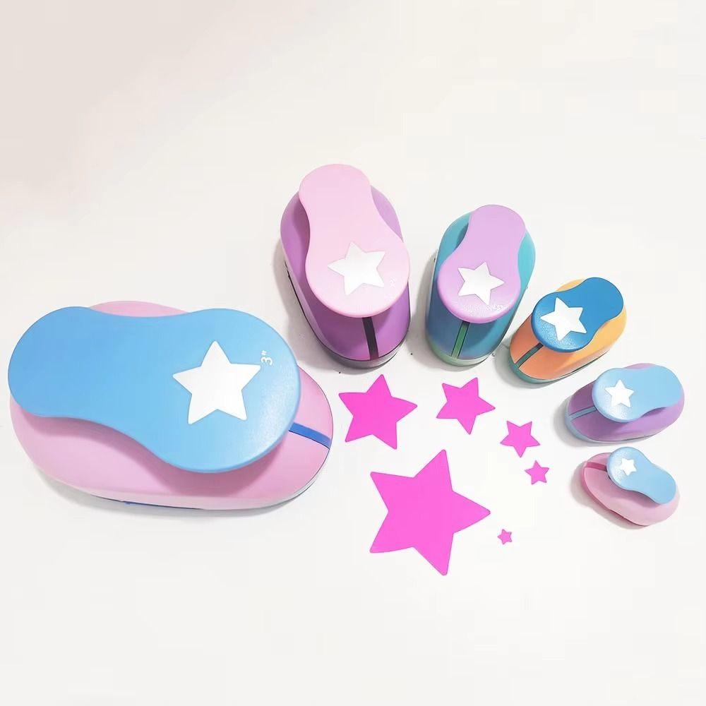 8-75mm Hole Puncher DIY Scrapbook Heart/Star Shaped Hole Paper Cutter Handmade Cards Making Paper Cutting Machine School Office