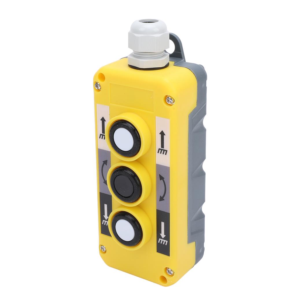 Crane Push Button Switch Lifting Pendant Controller Universal for Dump Truck Winch Up Down Hoist AC250V 5A AC500V 2A