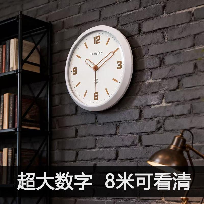 Cream Wind Wall Clock Living Room Home 1011 New Bedroom Silent Wall Watch Simple Modern Clock Wall Hanging Advanced