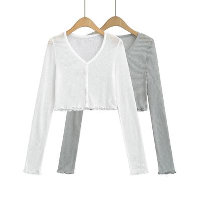 2024 Sommer Damen V-Ausschnitt Sonnenschutz Schal Bluse