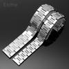 For Cartier Tank Solo Ronde Series Steel Watch Strap Watchchain W5200014 Men's and Women's Flat Interface Watch Band 16-23mm
