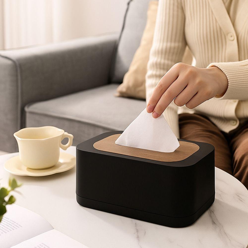 Waterproof Tissue Box Plastic Paper Towel Organizer Multi Functional Toilet Paper Holder Hotel Use