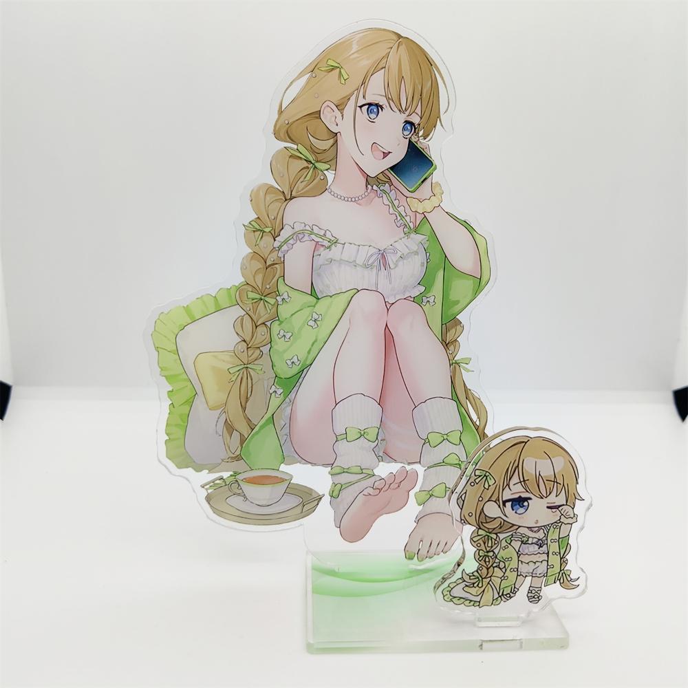 Squ3 Tosaki Mimi Virtual VSPO! Brave Group Aizawa Ema Anime Acrylic Figure Stand Model Desk Decor Collection Gift Toys