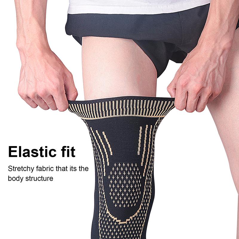 1PC Sports Fitness Kneepad Braces Elastic Nylon Sport Compression Knee Pad Sleeve Brace Running Basketball Volleyball Supp Practical Use