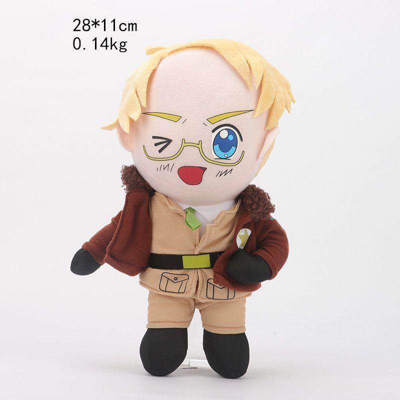 Neue Anime Hetalia Achsenmächte Arthur Kirkland Plüschpuppe Cartoon Niedlich Weich Alfred F. Jones Ivan Braginsky Kuscheltier Fan Geschenk 25-28cm