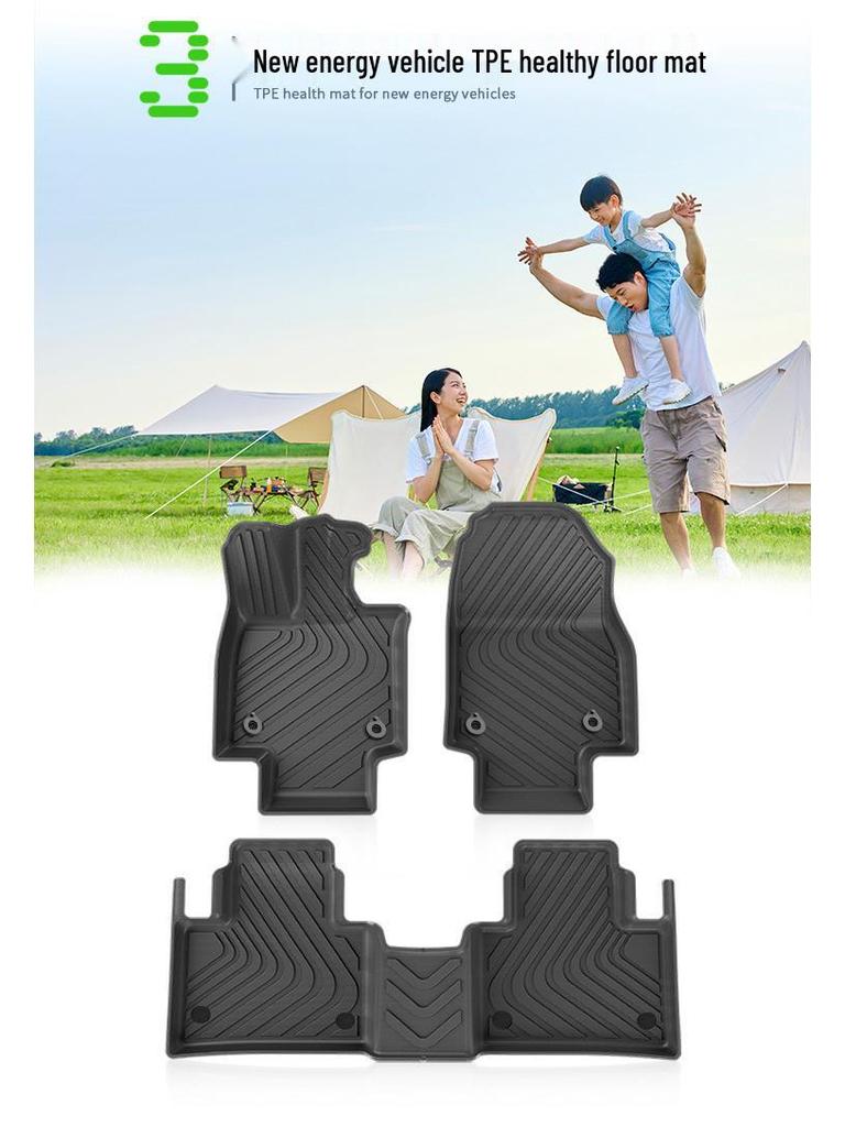 Custom TPE Floor Mats for 2023-2024 Lexus RX, Including Trunk Mat