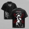 Jujutsu Kaisen Fushiguro Toji Sorcerer Killer Kahepoolne Vintage Pesitud Ülesuuruses Anime Streetwear Unisex Vabaaja Must T-särk