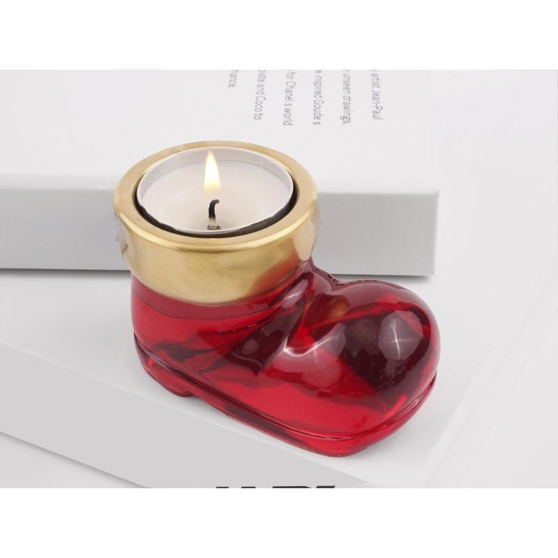 Christmas Boot Shaped Candle Holder Silicone Mould High Temperature Resistant Candlestick Mold Epoxy Decoration Mould
