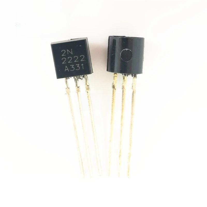 50/100 Stück Direkt gesteckte Transistor-Set 2N2222 To92 Npn 30V 800mA Transistoren Elektronik-Kit DIY Zubehör