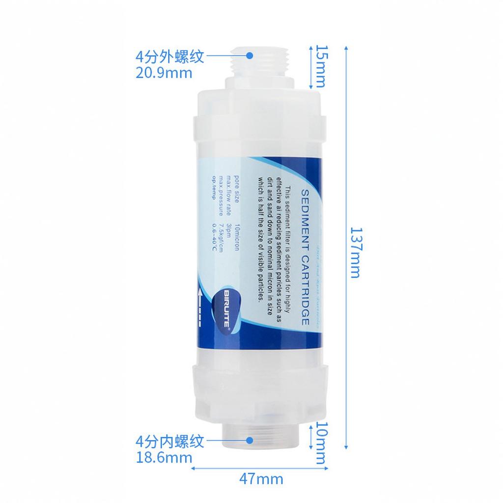 Inline Sediment Water Filter Cartridge for Reverse Osmosis System Household Appliances and Drinking Water Purification