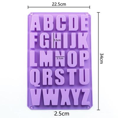 26 Capital English Letters Silicone Baking Molds: Unleash Your Creativity with ABCs