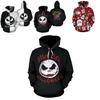 Nightmare Before Christmas Sally And Jack Skellington 3d Hoodie Sweatshirt In Various Sizes