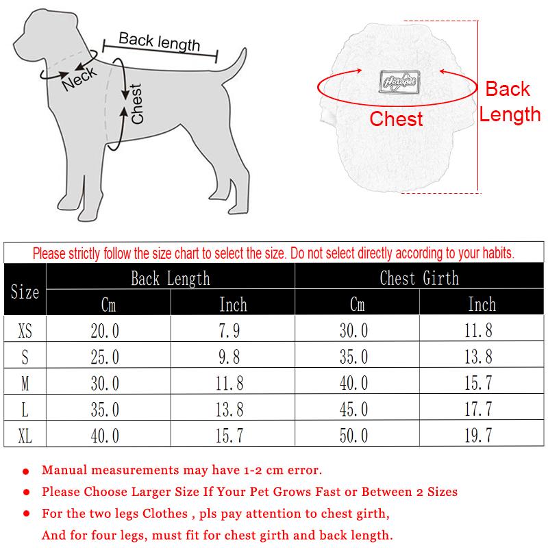 Autumn Winter Dog Clothes For Small Dogs Cats Fleece Warm Puppy Vest Coat Chihuahua Costumes Pullover French Bulldog Pug Outfits