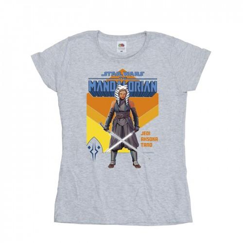 

Star Wars Womens/Ladies The Mandalorian Jedi Ahsoka Tano Cotton T-Shirt XXL білий
