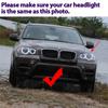 Für BMW E81 E82 E87 E88 E90 E92 M3 E93 E60 E70 X5 E71 X6 X6M E89 Z4 2007-UP 2x 240W 6000K Lampe LED Angel Eyes Standlicht Leuchtmittel