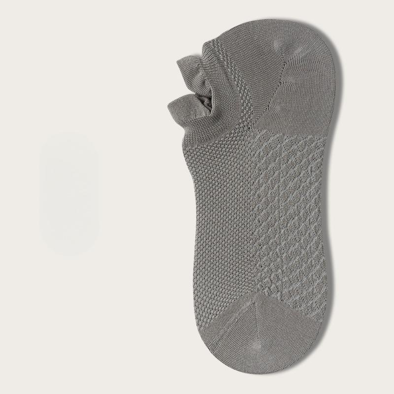 

Мужские ботфорты на высоком каблуке, Мужские носки-лодочки, Спортивный корсет, Короткие носки из чистого хлопка, Весенне-летние дышащие сетчатые носки 1 pair серый