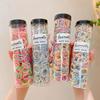 Colorful Shiny Silk Hair Ties - High Elasticity, Non-Damaging, Small Rubber Bands for Girls