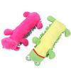 2 pcs Hippo Shape Squeaky Dog Toy Mop Fleece Interactive Dog Toy Dog Plush Toy  Teeth Grinding