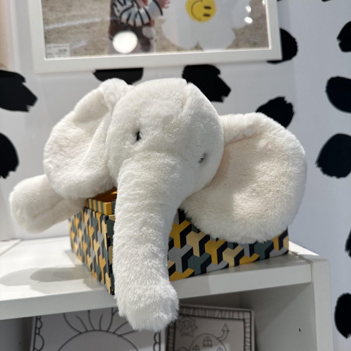 Adorable Elephant Baby Plush: Comforting Companion Doll 40cm 0.24kg белый