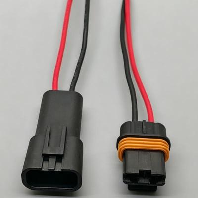 2-polige elektrische Steckdose für elektronischen Lüfter im Auto mit Kabeln, Autokabel-Steckverbinder für 12034269/12033769/12103172