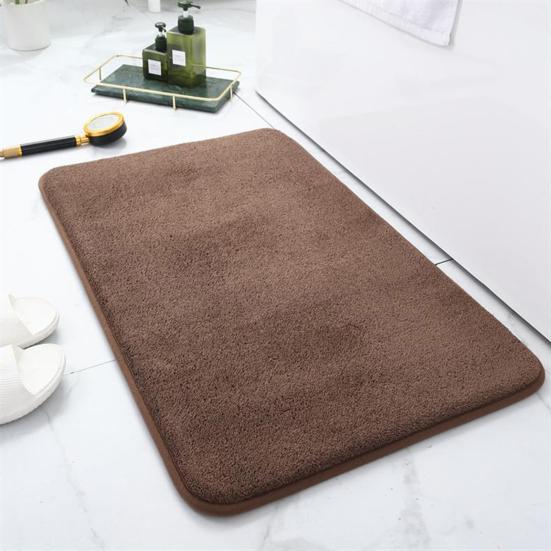 Bathroom Rug Mat Soft Microfiber Bath Rugs Non-Slip Thick Water Absorbent