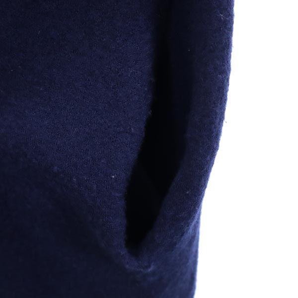 Mizuiro ind lână Fără mâneci tricot piesă unică Albastru marin Femei Folosit