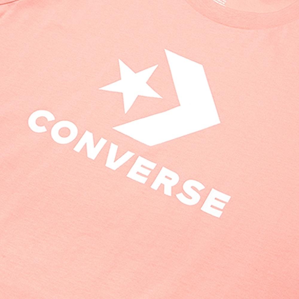 (WMNS) Converse Classic Logo Printing Short Sleeve Pink Women's 10009152-A11