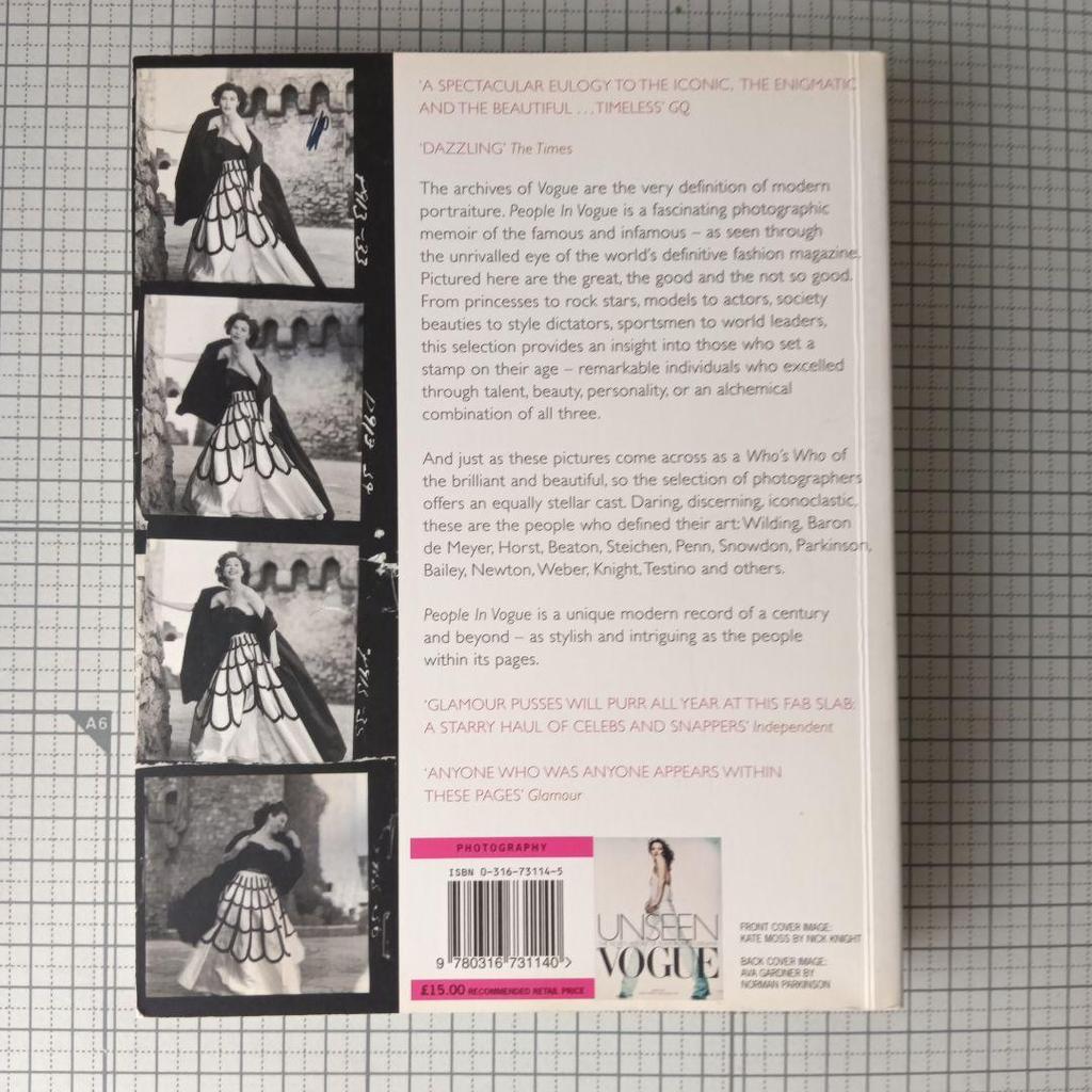 [USED] People In Vogue Photo Book English Paperback 352 Pages