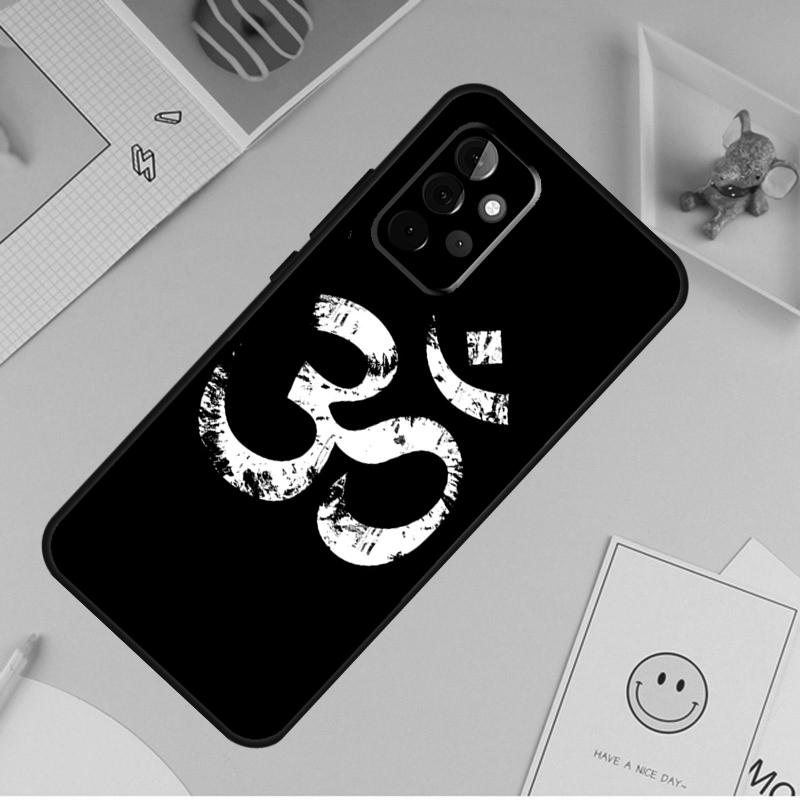 Aum Om Yoga Symbol Fitness Gym Case For Samsung Galaxy A36 A16 A56 A06 A54 A34 A14 A13 A53 A12 A22 A32 A52 A35 A17 A15 A55