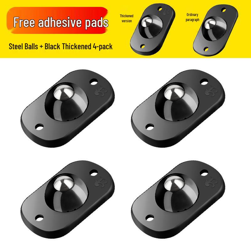 Heavy-Duty No-Punch Small Ball Caster Wheels for Furniture