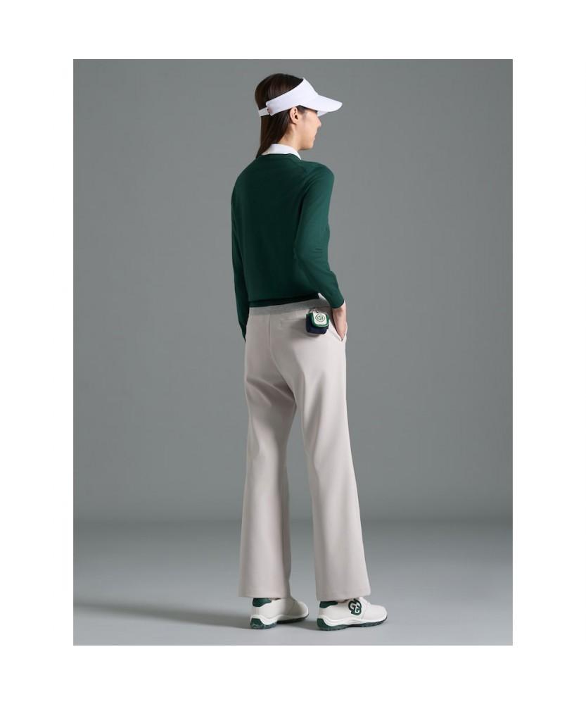 BEANPOLE GOLF Women'S Round Neck Long Sleeve Pullover Green