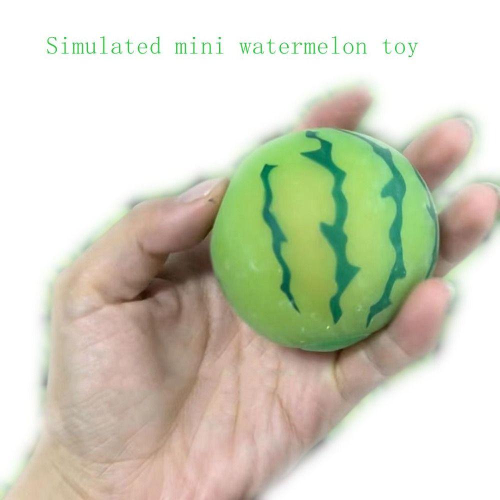 Mini Watermelon Watermelon Toy Trick Sensory Toys Watermelon Squeeze Ball Funny   Adult Gifts