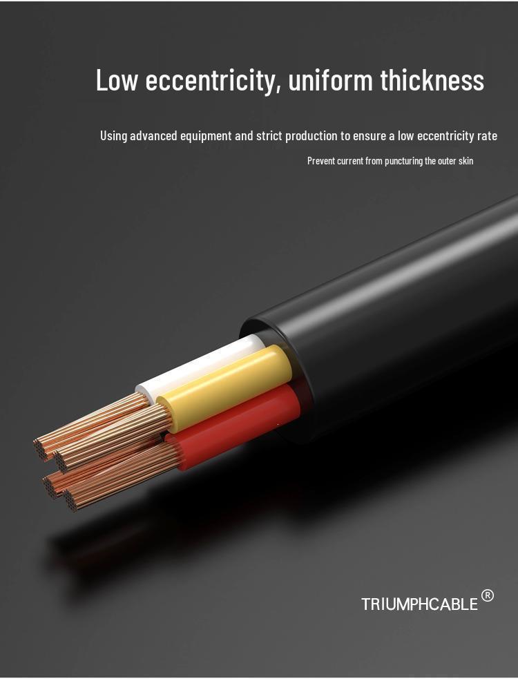 Rubber Power Cord H05RR-F/H05RN-F Copper Core, 0.5-1.0 sq mm - National Standard Electrical Wire