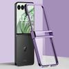 For Motorola Razr 50 Ultra 5G Clear Case Hinge Design Electroplating PC Phone Cover