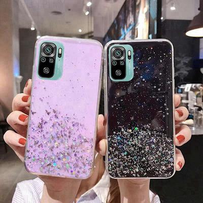Mode Bling Stern Glitzer Silikon Hülle Für Xiaomi Poco X5 X6 M6 C65 C75 Redmi 13C 14C Note 10 14 9 11 12 13 Pro Plus 5G 11S 12S 14S Weiche Abdeckung