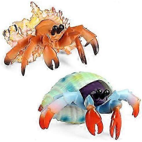 Simulated Sea Animals Hermit Crab Figurines Sea Creature Animals Act For Sea Animal ,set Of 2