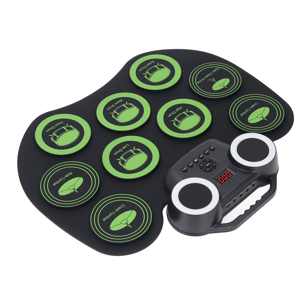 Elektronisches Schlagzeugset Tragbare Beleuchtung Elektronisches Roll-Up Übungs-Drum-Pad Handgerollt Elektronisch
