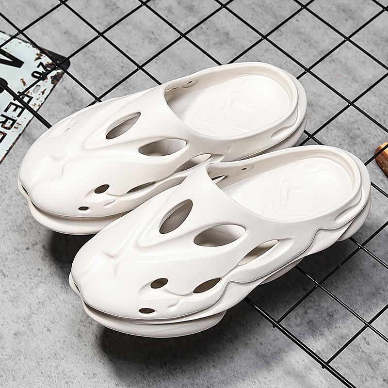 Fashion New Women Men Clogs Summer Female Thick Bottom Home Slides Soft EVA Dry Wedges Platform Garden Shoes Beach Sandals