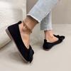 Nové letní boty s špičatou špičkou, pohodlné, ležérní, s mašlí, jednobarevné, elegantní dámské boty, mělké, prodyšné, ploché boty