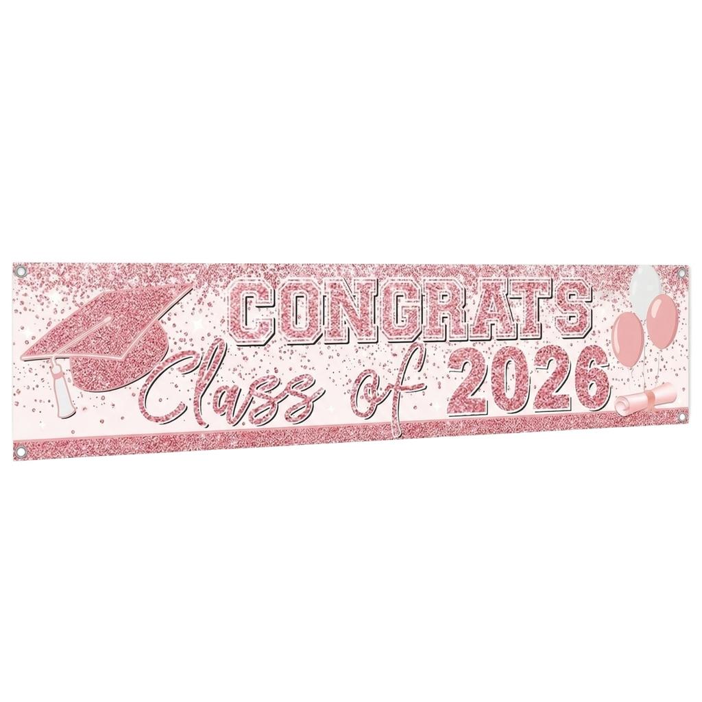 Graduation 2026 Graduation Event Party Decoration Hanging Banner Polyester Flag