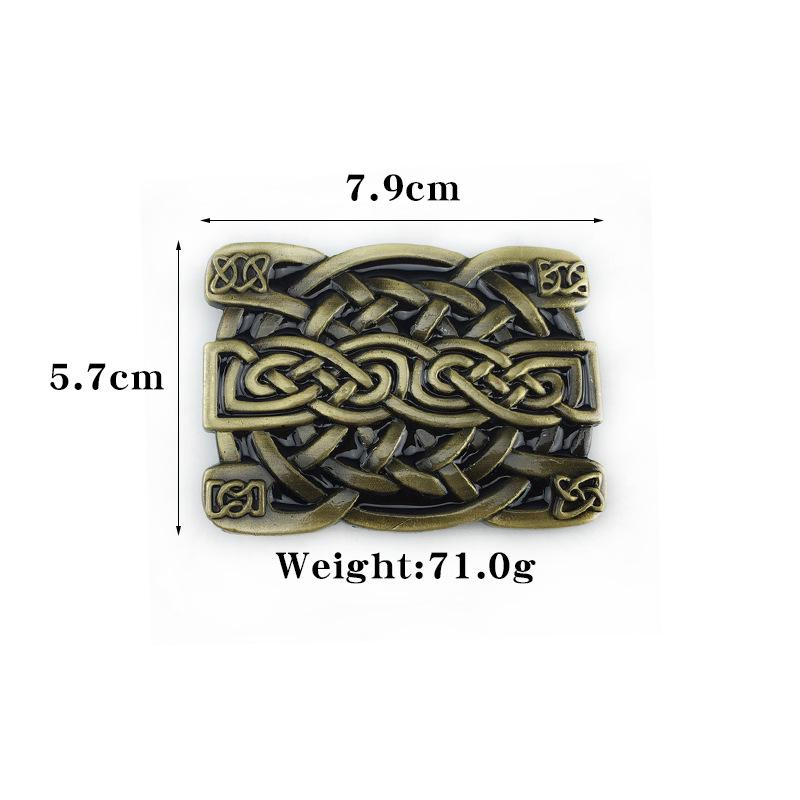 Personalized Western Celtic Knot Belt Buckle