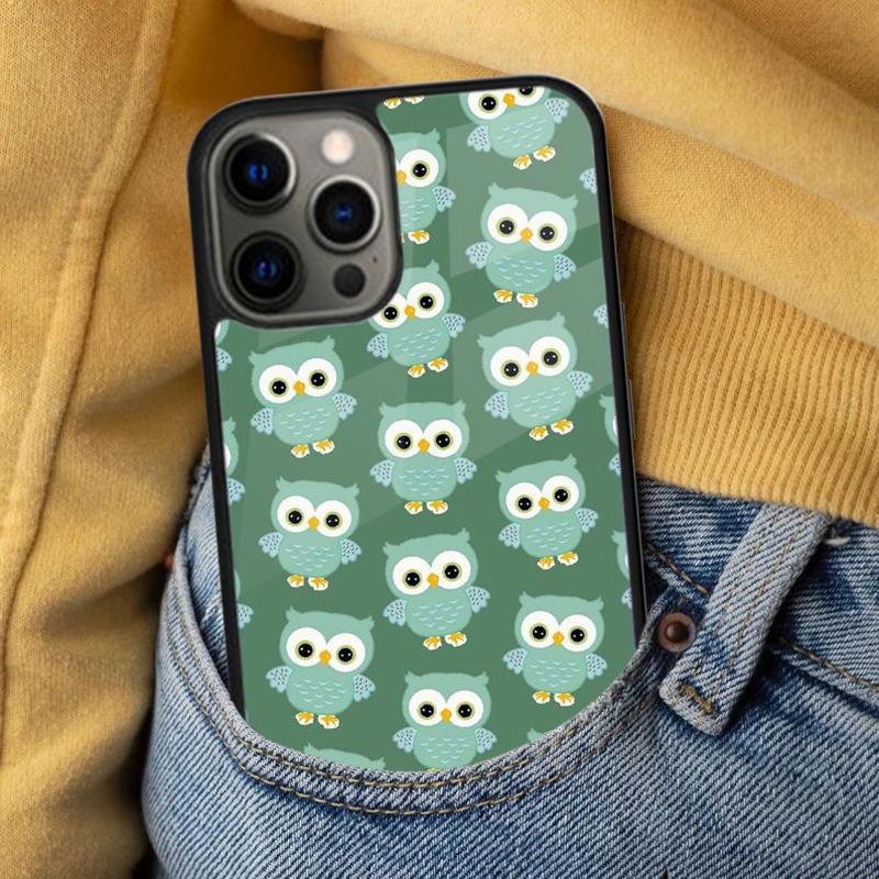 Cartoon-Eule Weiche Handyhülle für iPhone 17 Air 16e Pro max 15 Pro 13 14 Plus 11 12 MagSafe Magnetische Hülle