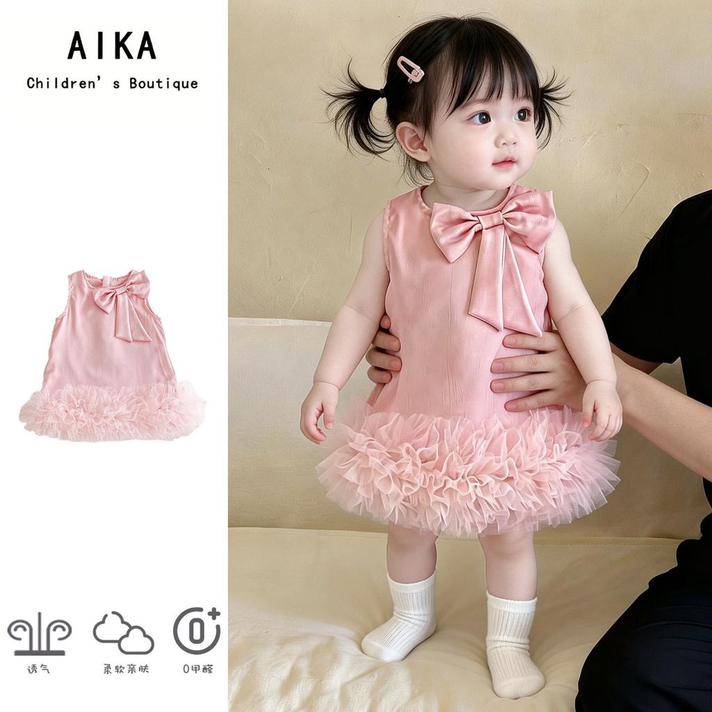 Summer Baby Girl Princess Dress Toddler Birthday Party Gown Infant Formal Wear