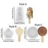 Silicone Popsicle Silicone Mold Soft Popsicle Ice Tray Ice Cube Mold  For Ice Cream Pudding Jelly