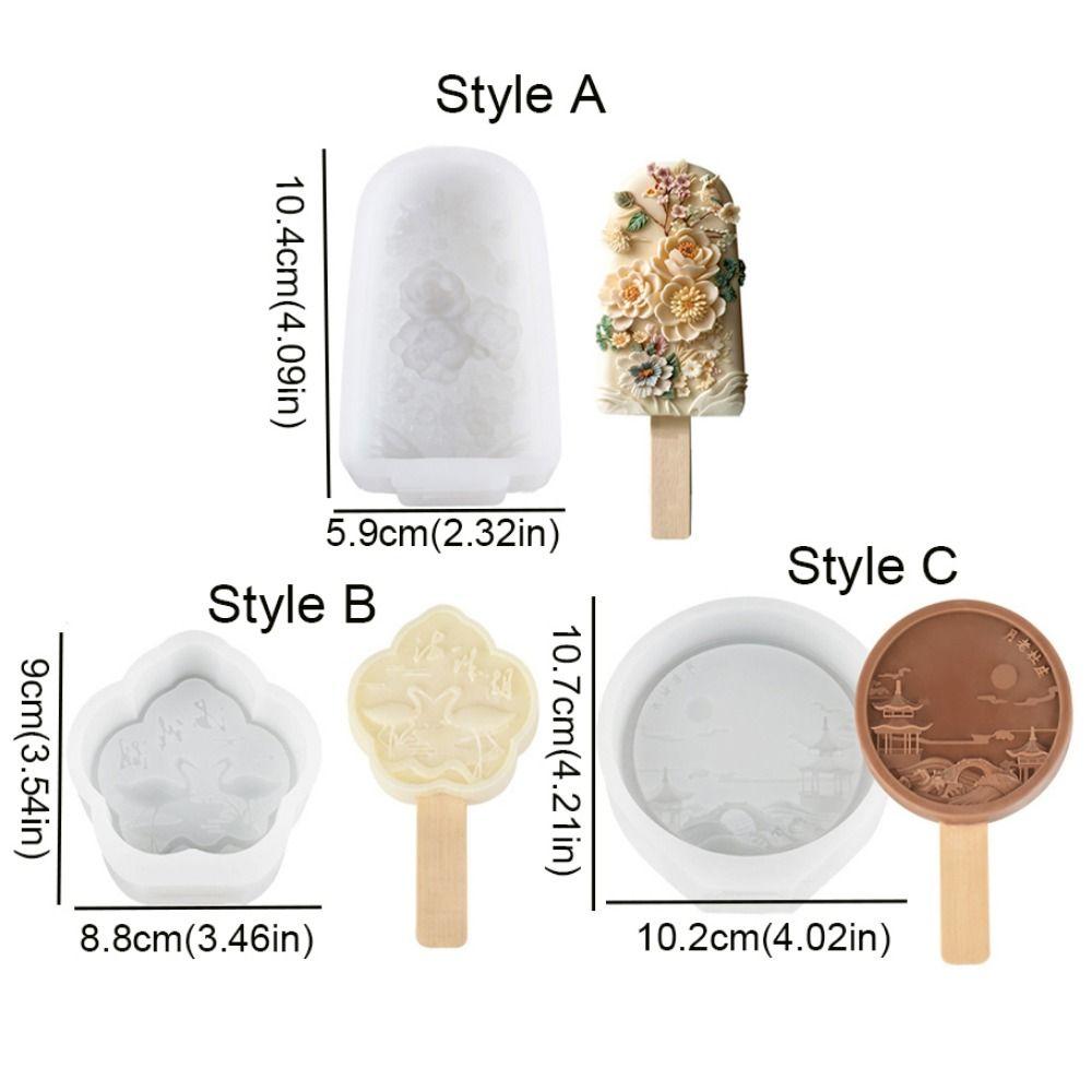 Silicone Popsicle Silicone Mold Soft Popsicle Ice Tray Ice Cube Mold  For Ice Cream Pudding Jelly