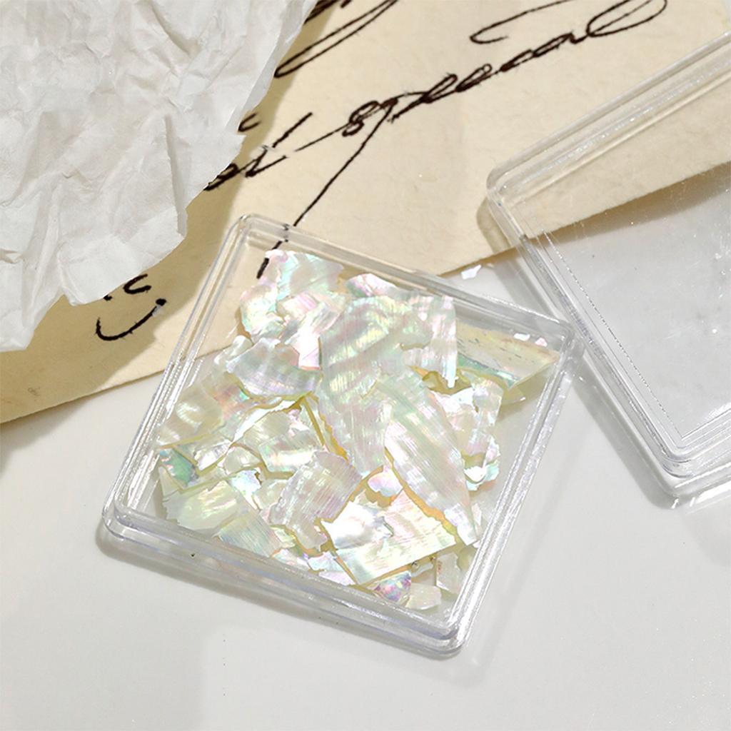 1 Dose Aurora Muschelflocken Abalone Nägel Charme Dünne Natürliche Unregelmäßige Scheibe Muschelstein Pailletten Maniküre Kunst Dekoration Salon DIY