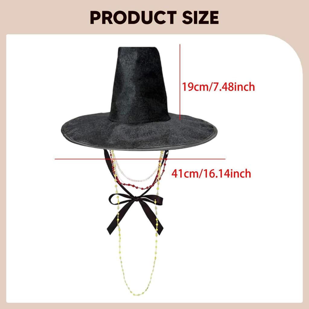 Korean Style Traditional Hat Creative Photo Props Decoration Cap Tall Top